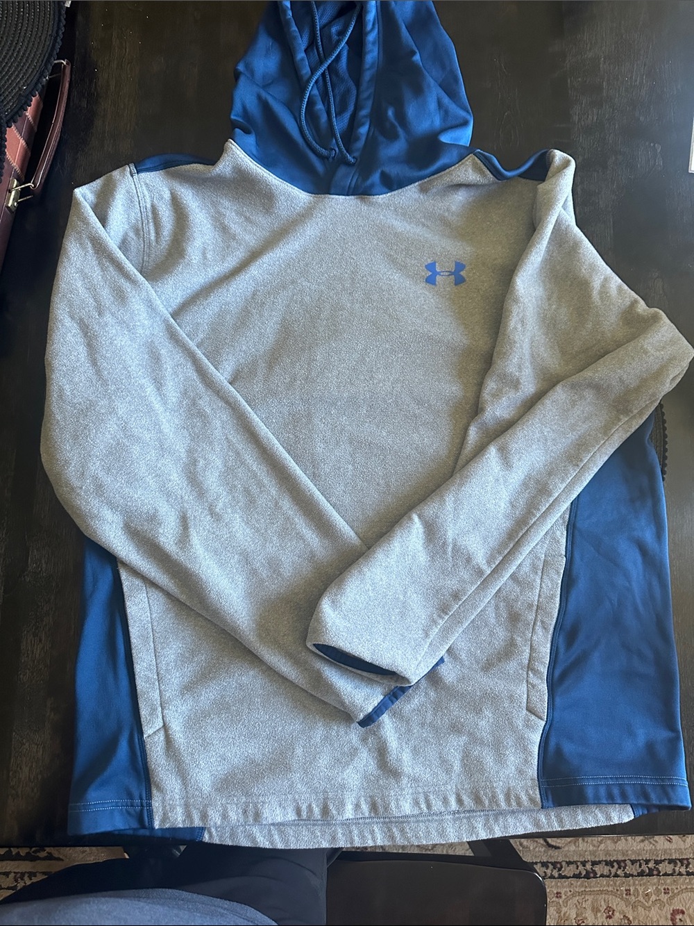 Under Armour Gray and Blue Pullover Hoodie